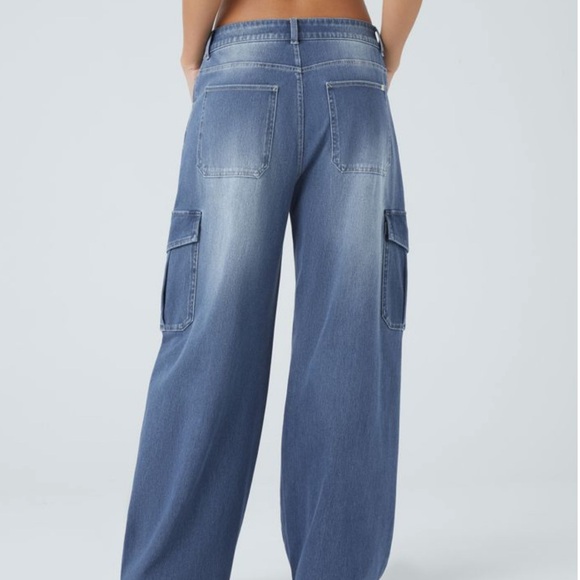 #007 Wide-Leg Blue Jeans - Picture 2 of 4